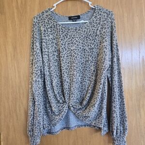 Karen Kane Animal Print Top